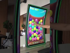 มอนิเตอร์จอสัมผัส LCD ด้านนอกประเภทอุตสาหกรรม 32 ̊C ประเภท LED Halo Curved Display ความสว่างสูง