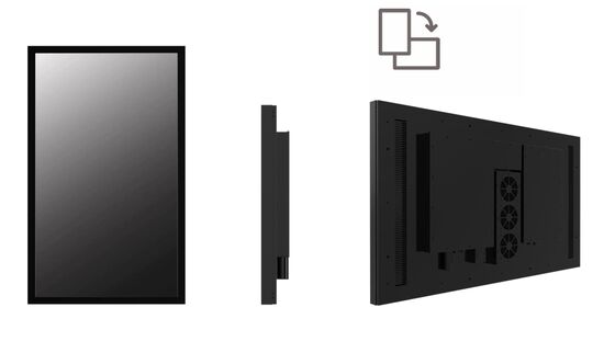 Industrial Grade Outdoor LCD Touchscreen Monitor43 inches Display High Brightness With Optical Bonding, super slim and narrow bezel design